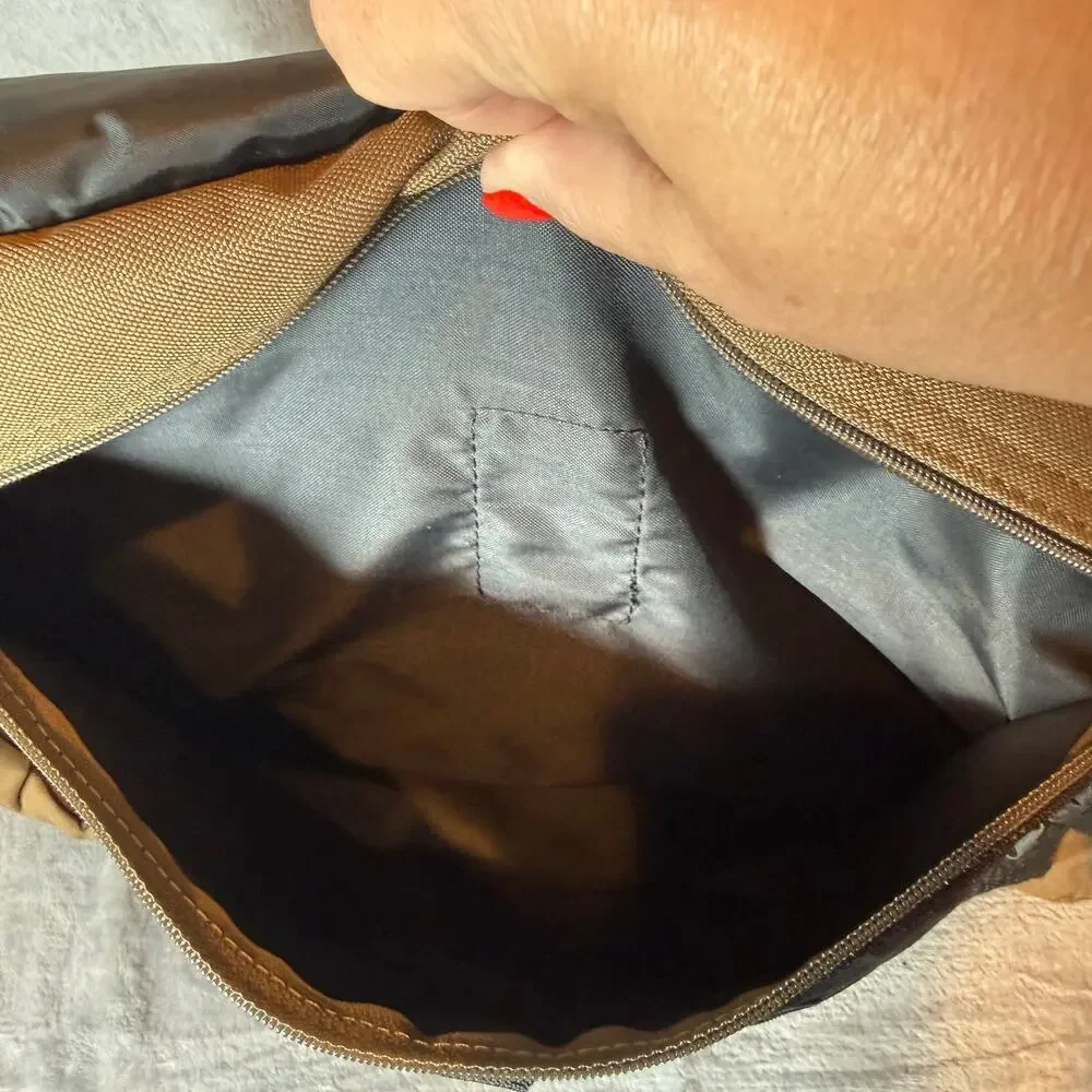 Alpine Canvas Messenger Laptop Work Travel Briefcase Bag Tan Bag